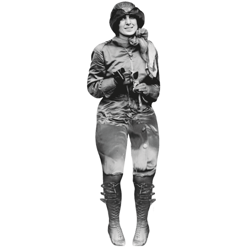 Harriet Quimby April 16 1912 Aviator Cardboard Cutout
