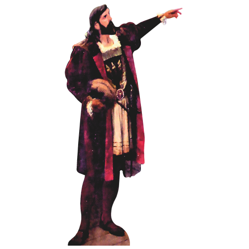 Pedro Alvares Cabral Explorer Navigator Commander Cardboard Cutout