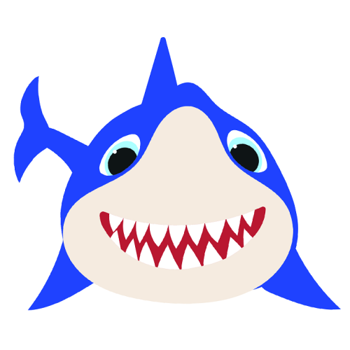 Blue Baby Shark Cardboard Cutout Blue Baby Shark Cardboard Cutout