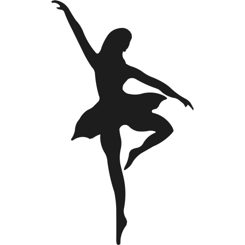 Ballerina Silhouette Dancing Cardboard Cutout Ballerina Silhouette Dancing Cardboard Cutout