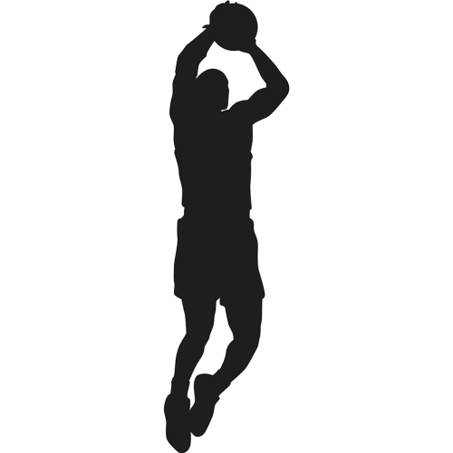 Basketball Player Shooting Cardboard Cutout Basketball Player Shooting Cardboard Cutout