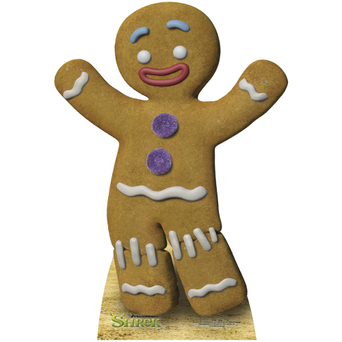 Gingerbread Man Shrek Cardboard Cutout