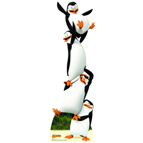 Penguins Madagascar Cardboard Cutout