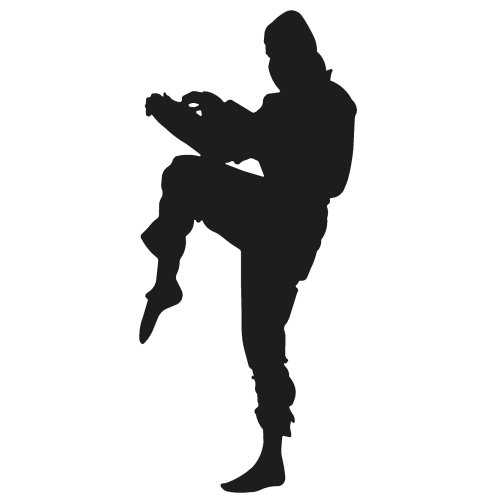 Ninja Silhouette Cardboard Cutout