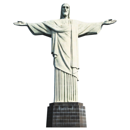 Christ the Redeemer Statue Cardboard Cutout