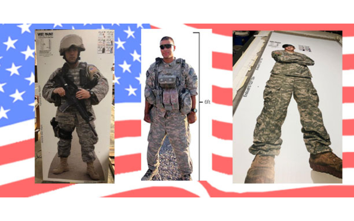 Honor your favorite armed forces member with a Life Size Custom Cutout