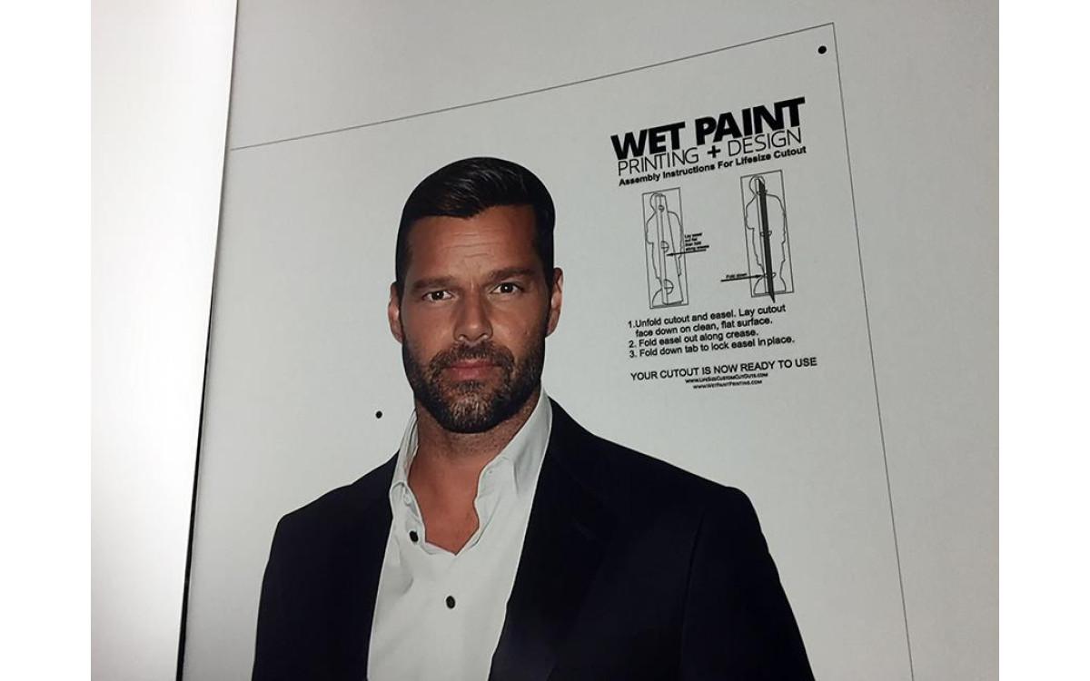 Ricky Martin as a Cardboard Cutout