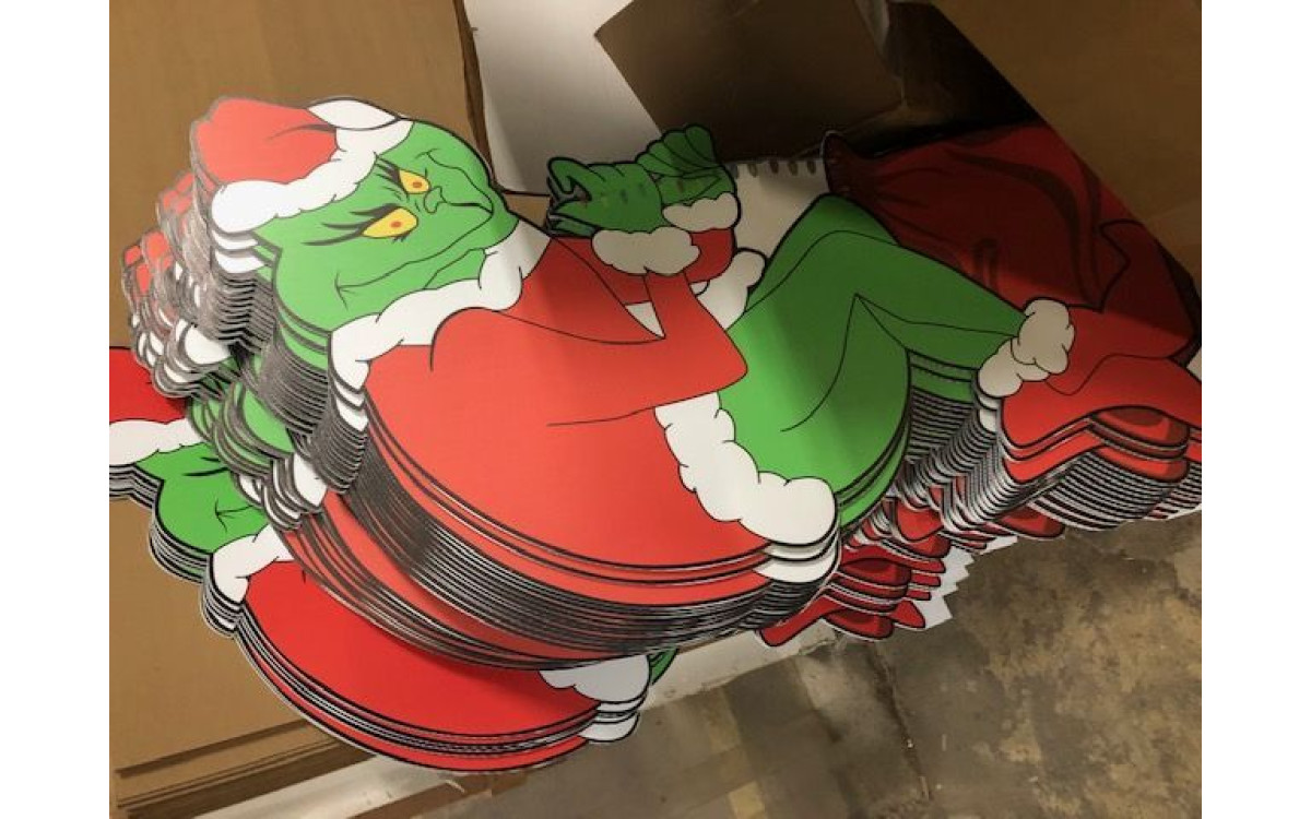 The Grinch cardboard cutouts 