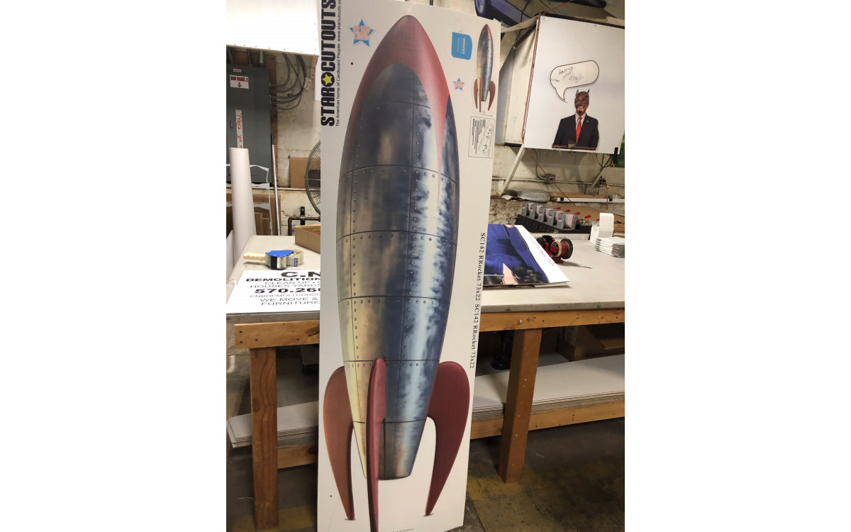Blast off with our newest custom cutout