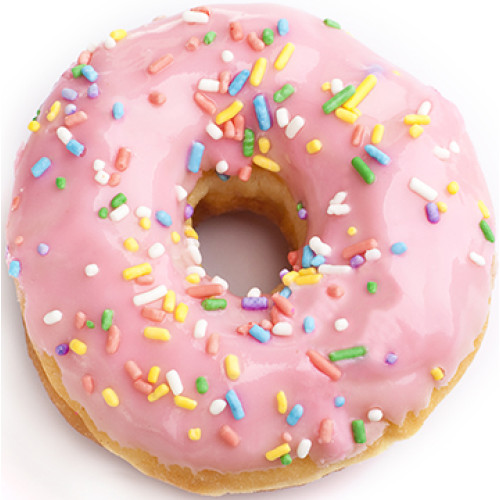 Strawberry Donut Cardboard Cutout