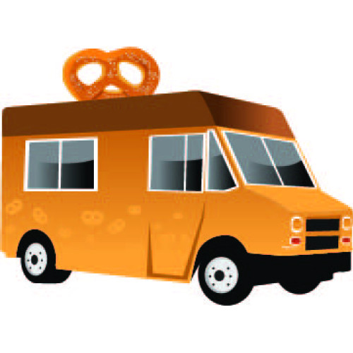 Pretzle Food Truck Cardboard Cutout