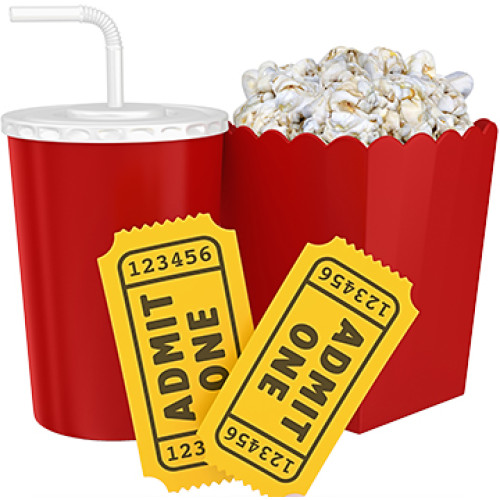 Cinema Set Cardboard Cutout