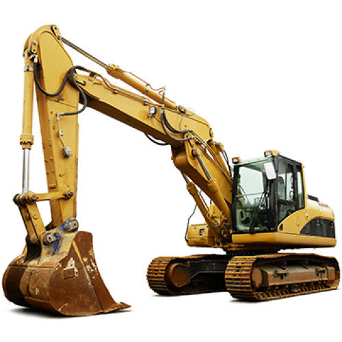 Excavator Cardboard Cutout