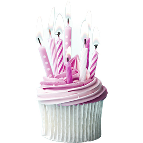 Birthday Cupcake Cardboard Cutout