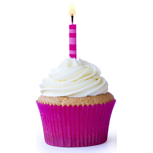 Pink Cupcake Cardboard Cutout