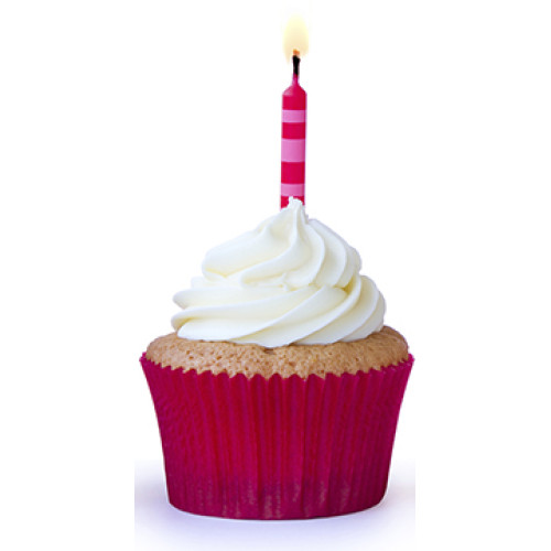 Red Cupcake Cardboard Cutout