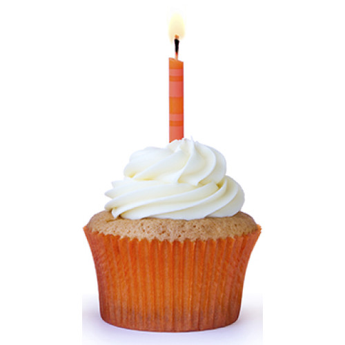 Orange Cupcake Cardboard Cutout
