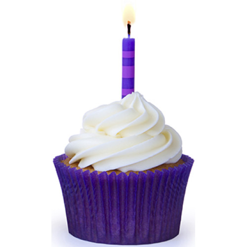 Purple Cupcake Cardboard Cutout