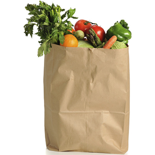 Fruits and Vegetables in Bag Cardboard Cutout