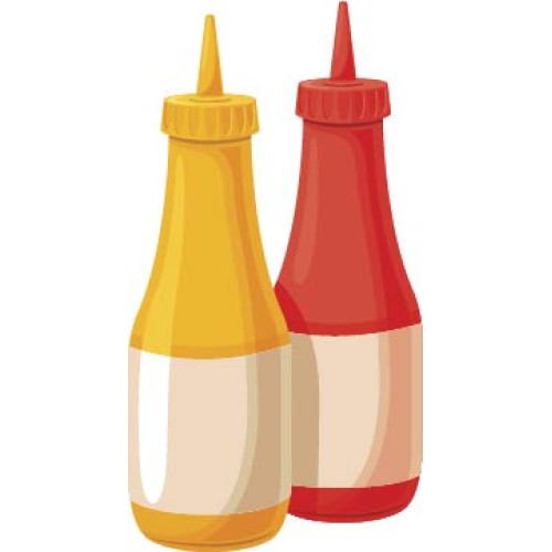 Ketchup and Mustard Cardboard Cutout
