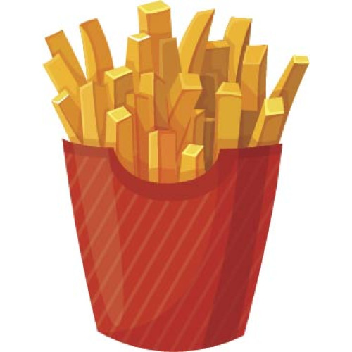 Golden French Fries Cardboard Cutout