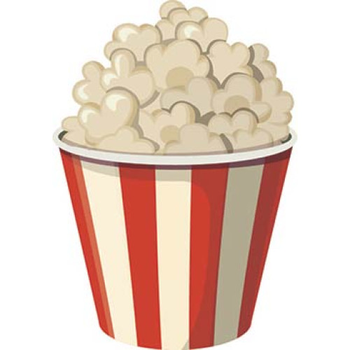 Popcorn Bucket Cardboard Cutout