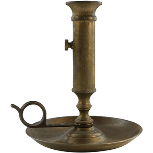 Old Bronze Candle Holder Cardboard Cutout