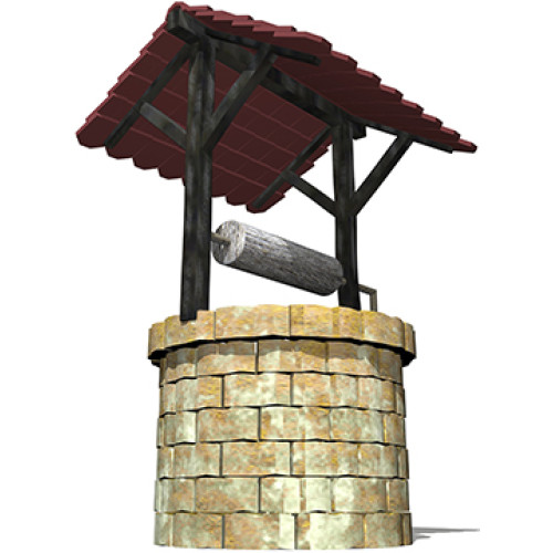 Water Well Cardboard Cutout