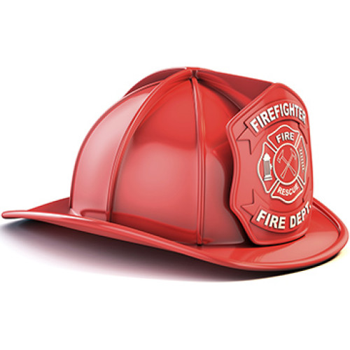 Fireman Helmet Cardboard Cutout