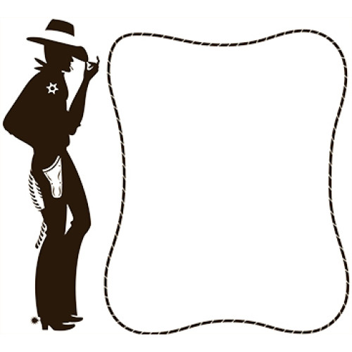 Cowboy Lasso Sign Cardboard Cutout
