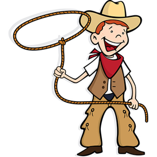 Young Cowboy Cardboard Cutout
