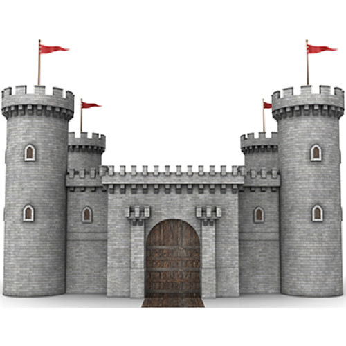 Castle Wall 1 Cardboard Cutout