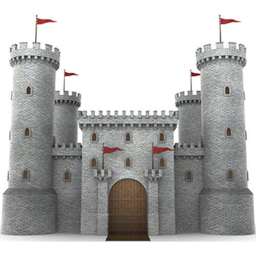 Castle Wall 2 Cardboard Cutout