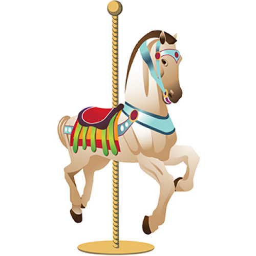 Carousel Horse Cardboard Cutout
