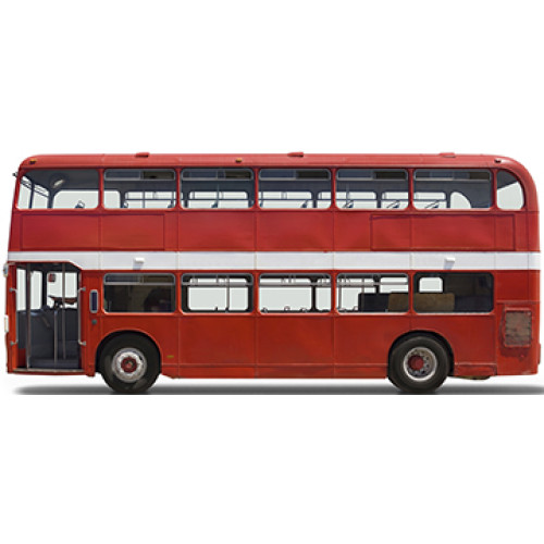 Double Decker Bus Cardboard Cutout