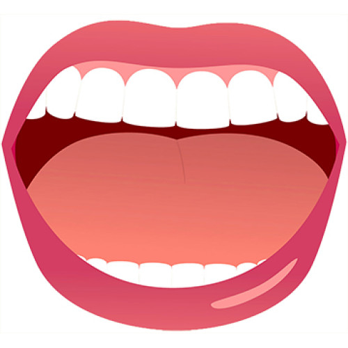 Open Mouth Cardboard Cutout