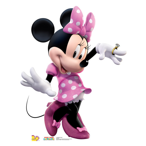 Minnie Dance Pink Dress Cardboard Cutout