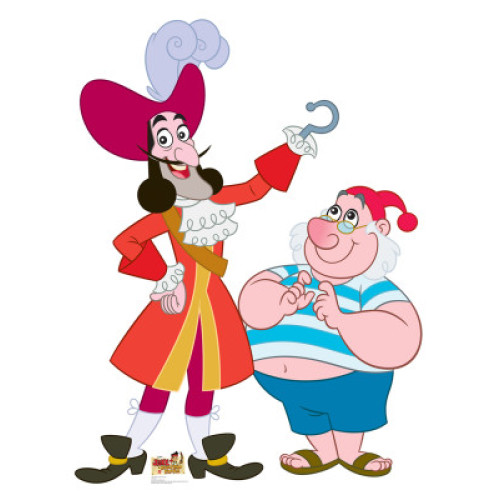 Captain Hook, Mr Smee Jake, and Neverland Pirates Cardboard Cutout Captain Hook, Mr Smee Jake, and Neverland Pirates Cardboard Cutout