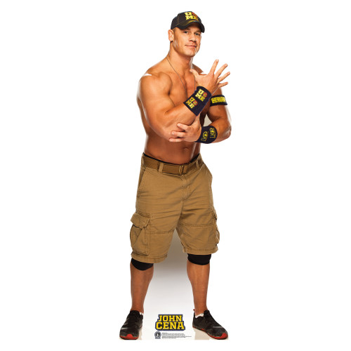 John Cena Navy and Gold WWE Cardboard Cutout