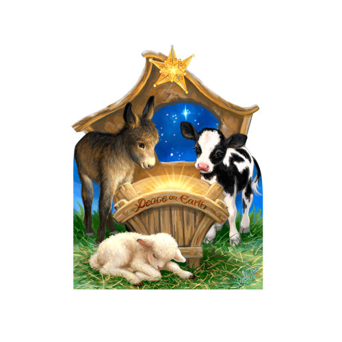 Born in a Manger Cardboard Cutout Born in a Manger Cardboard Cutout