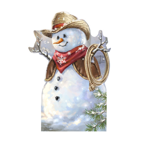 Cowboy Snowman Cardboard Cutout Cowboy Snowman Cardboard Cutout