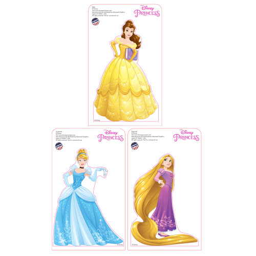 Mini Disney Princesses 3 pack Cardboard Cutout