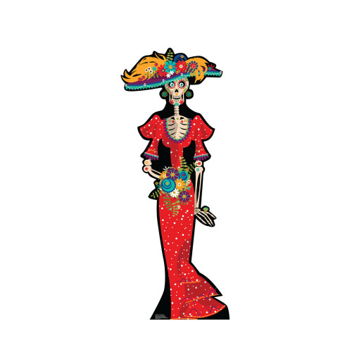Day of The Dead Woman Cardboard Cutout