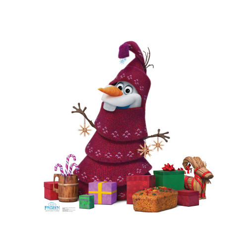 Olaf Knitted Tree Cardboard Cutout
