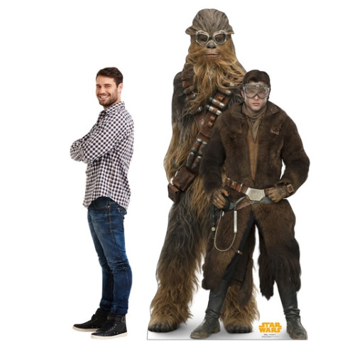 Han Solo and Chewbacca Cardboard Cutout