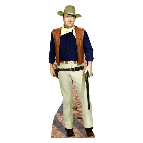 John Wayne Rifle at Side Cardboard Cutout