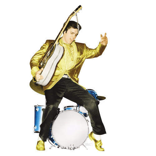 Elvis Presley with Drums -TALKING Cutout