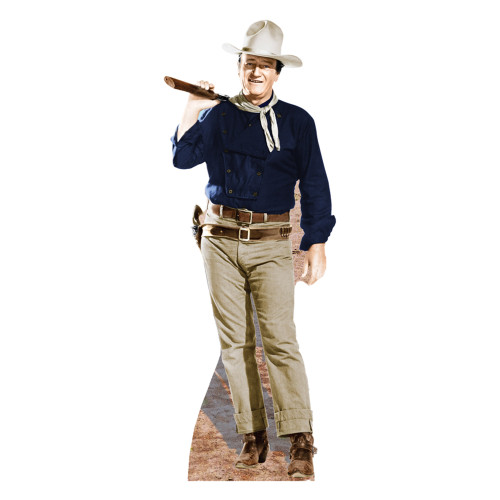 John Wayne Rifle on Shoulder Cardboard Cutout