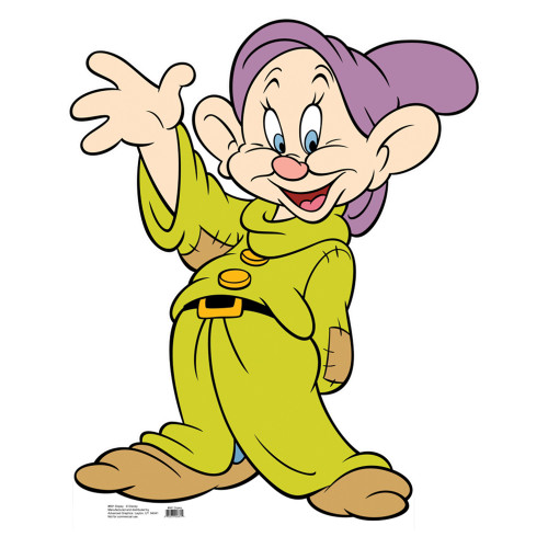 Dopey Snow White and the Seven Dwarves Cardboard Cutout