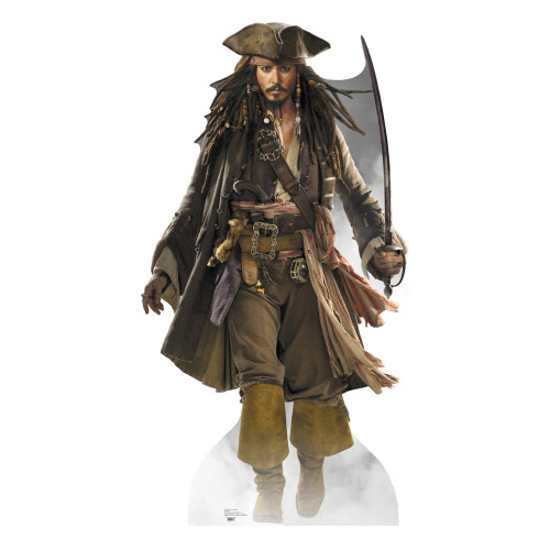 Capt Jack Sparrow Walking Cardboard Cutout Capt Jack Sparrow Walking Cardboard Cutout